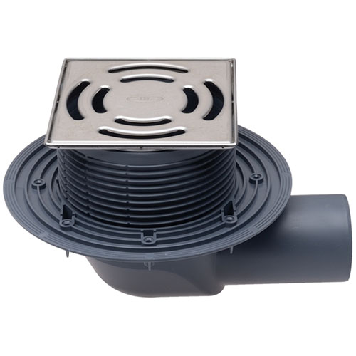 HL5100T Трап с гориз. выпуском и незамерзающим затвором DN75